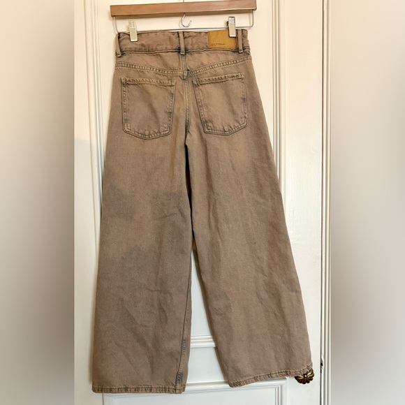 Zara Girls Pink over dyed wide leg jeans - Picture 6 of 6